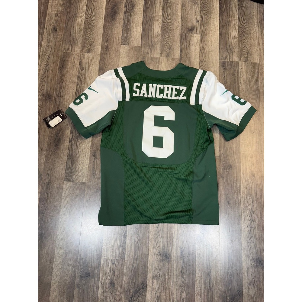 Nike New York Jets Mark Sanchez 6 Elite Onfield Jersey NWT Mens 44 SKU201